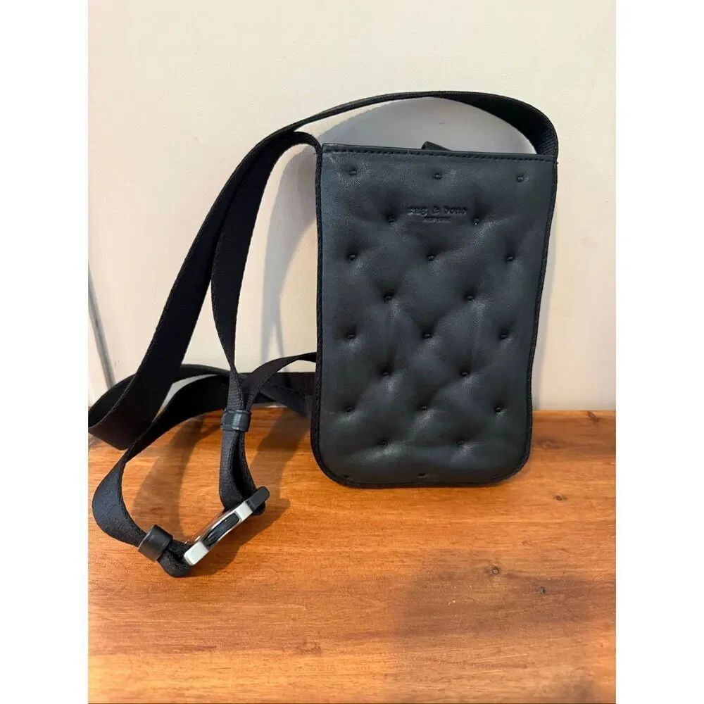 Rag & Bone Riser Leather Crossbody Phone Pouch